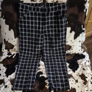 Counterparts Black and White Plaid Pants